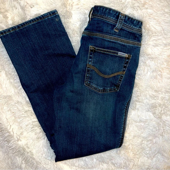 Carhartt Women’s Dark Wash Flannel-Lined Jeans - Size 4 (Short) - Picture 1 of 12